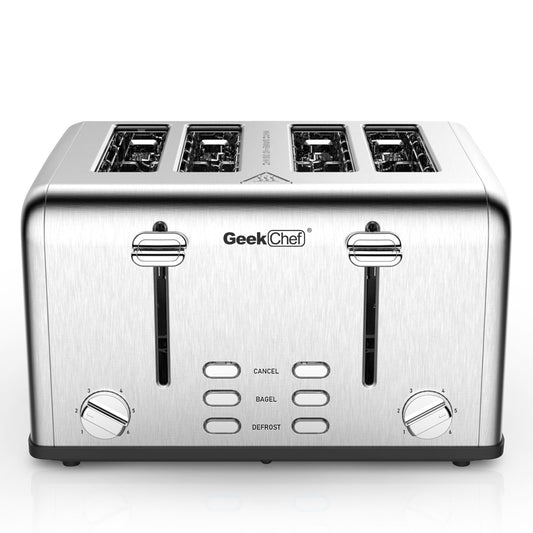 Stainless Steel Toaster 4 Slice